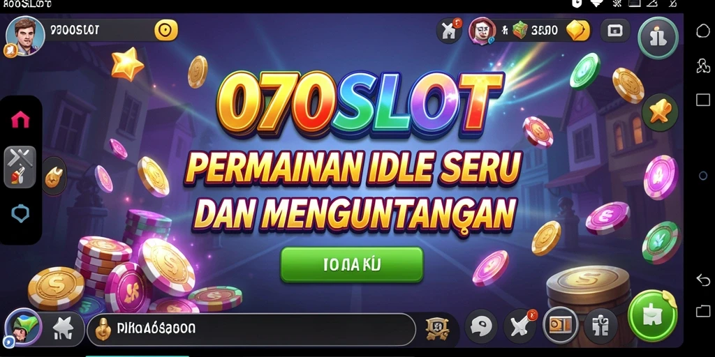 Tampilan menarik gameplay Idle di 070SLOT dengan berbagai tema slot.