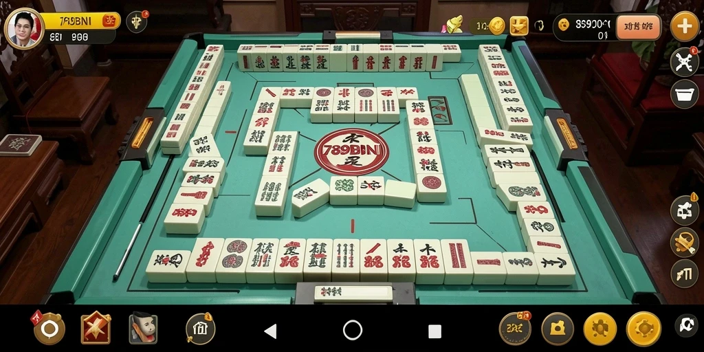 Screenshot gameplay 789BNI yang menampilkan tantangan Mahjong.