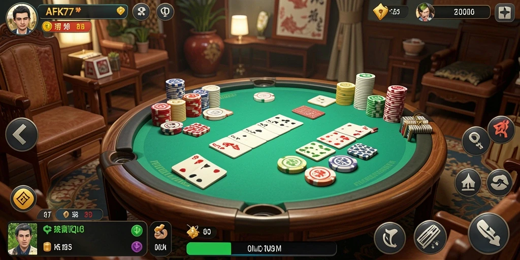 Tampilan gameplay QiuQiu yang seru dan menantang dalam AFK77.