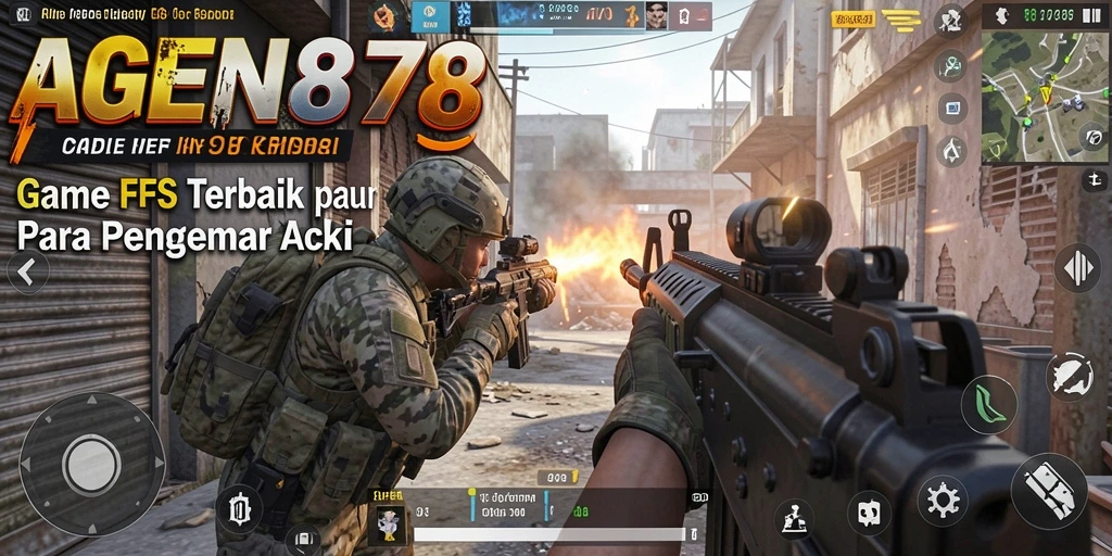 Tampilan menegangkan gameplay AGEN878 dalam aksi FPS.