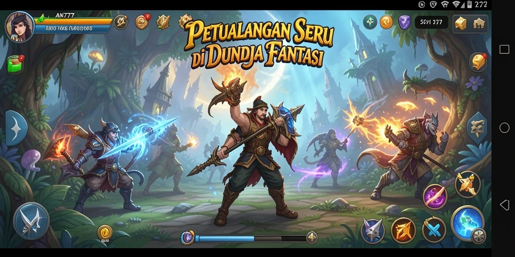 Tampilan gameplay petualangan seru di AN777.