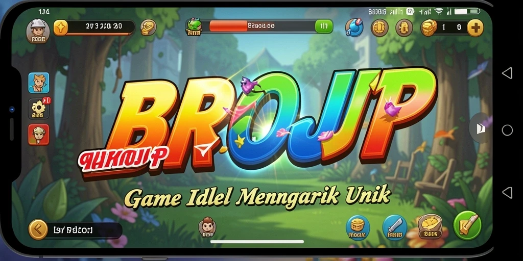 Tampilan gameplay BROJP yang seru dan menghibur dalam genre Idle.