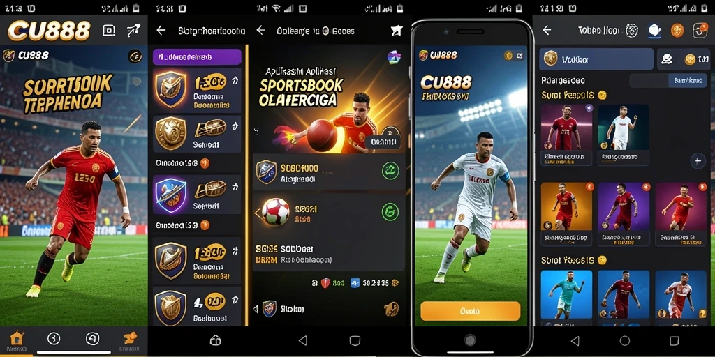 Screenshot utama CU888 memperlihatkan tampilan taruhan olahraga yang menarik.