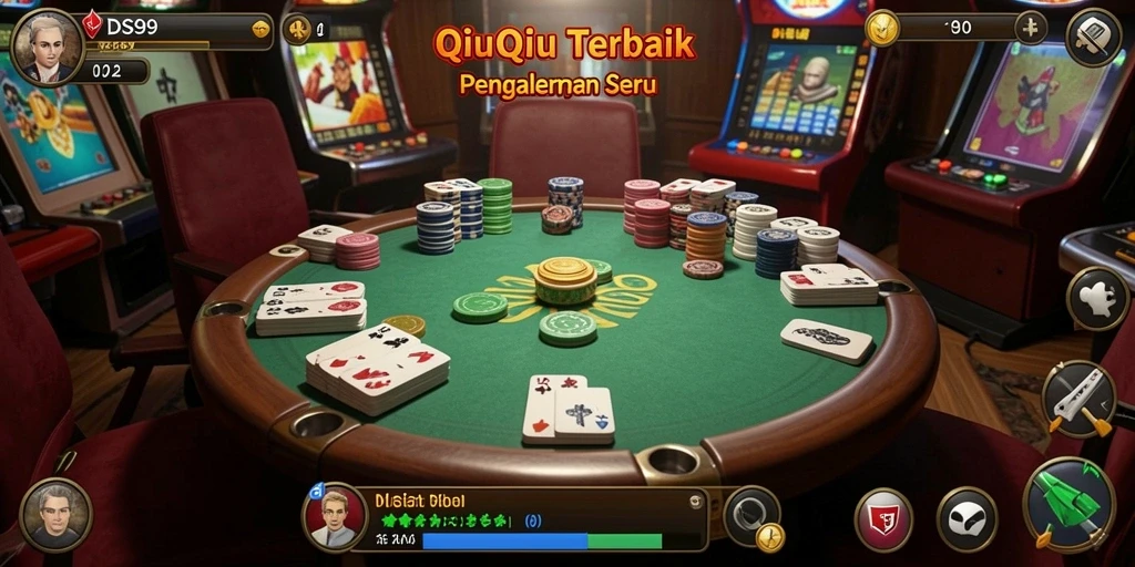 Tampilan seru dari gameplay QiuQiu di DS99.