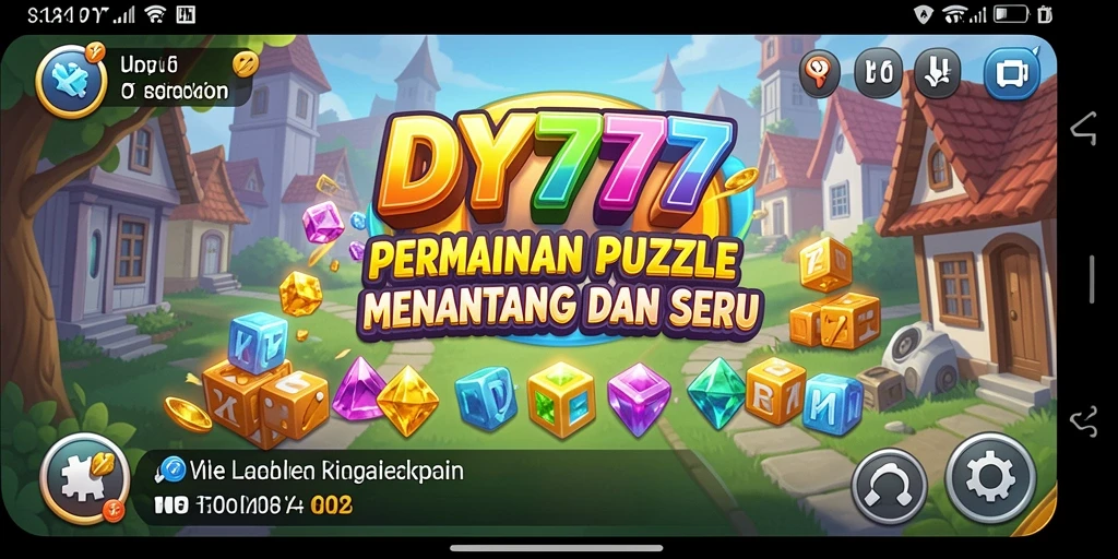 Tangkapan layar gameplay DY777 menampilkan tantangan Puzzle yang menarik.