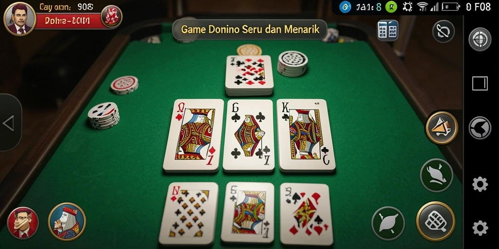 Tampilan gameplay Domino yang menarik dan interaktif.