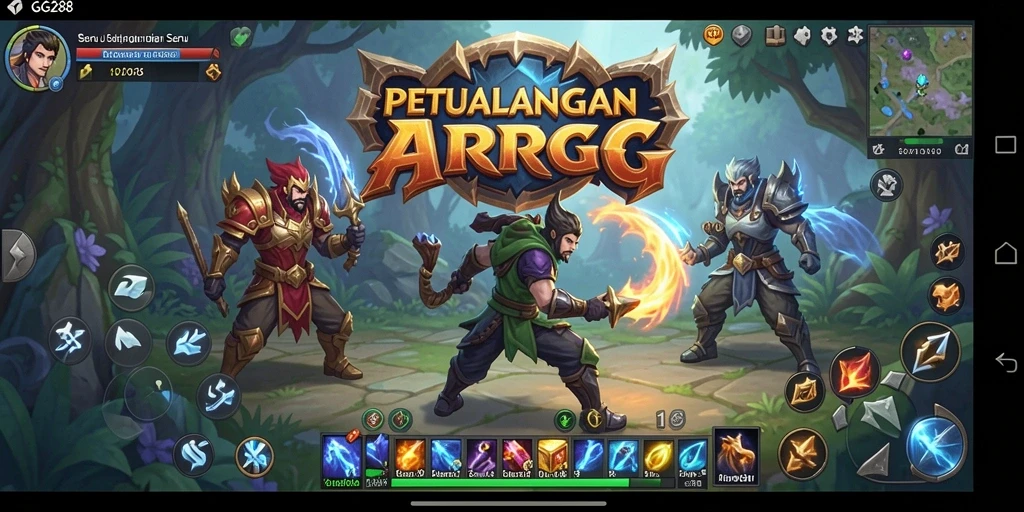 Tampilan menarik dari gameplay ARPG GG288 yang mendebarkan.
