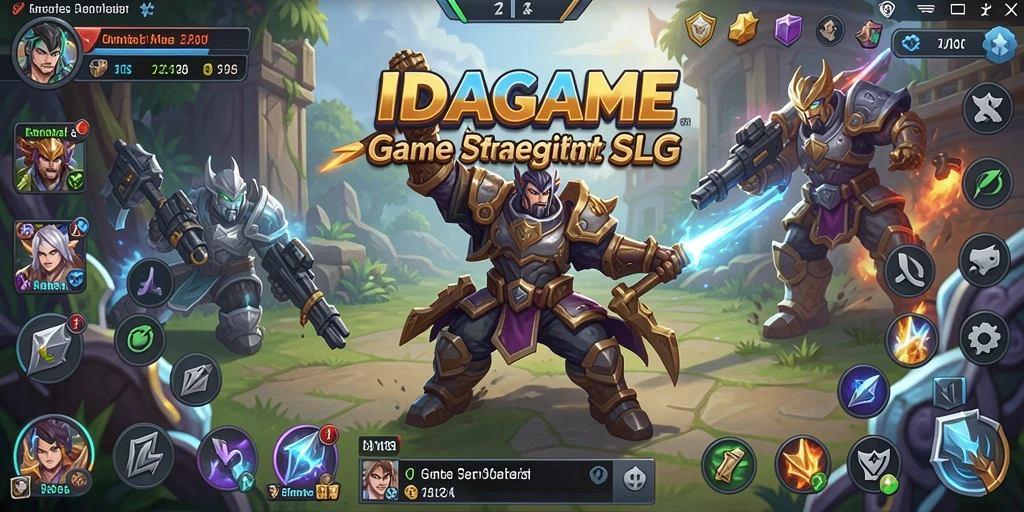 Gambar layar menunjukkan gameplay menarik IDAGAME dengan strategi yang intens.