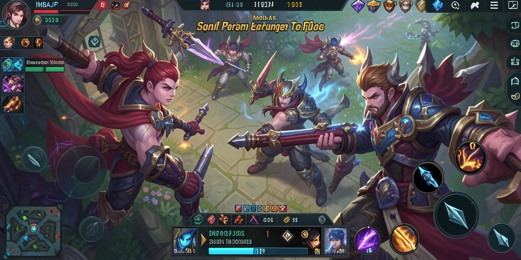 Tampilan menarik dari gameplay IMBAJP dengan pertarungan seru.