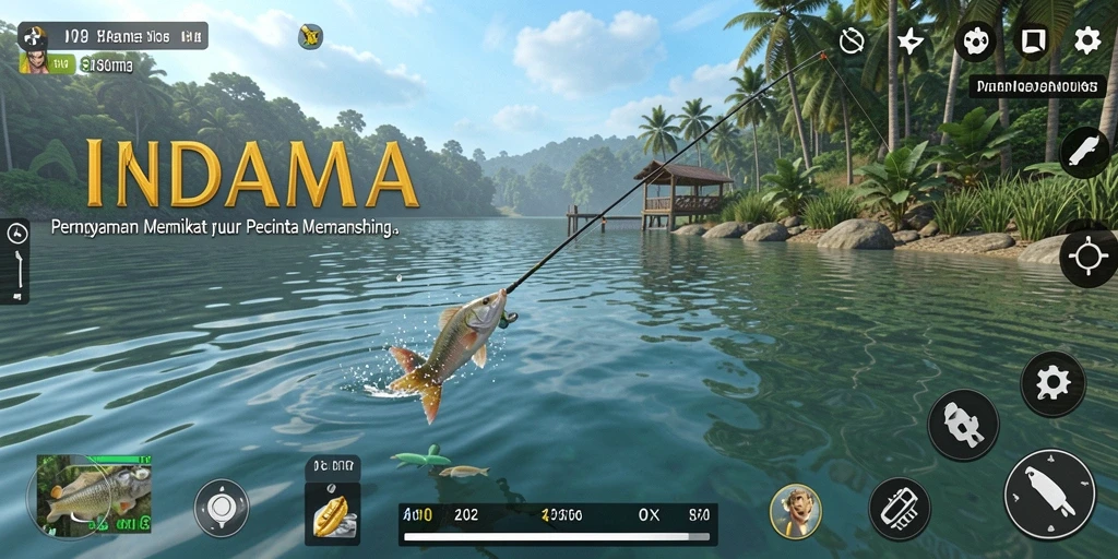 Tangkapan ikan yang besar selama bermain INDAAA.