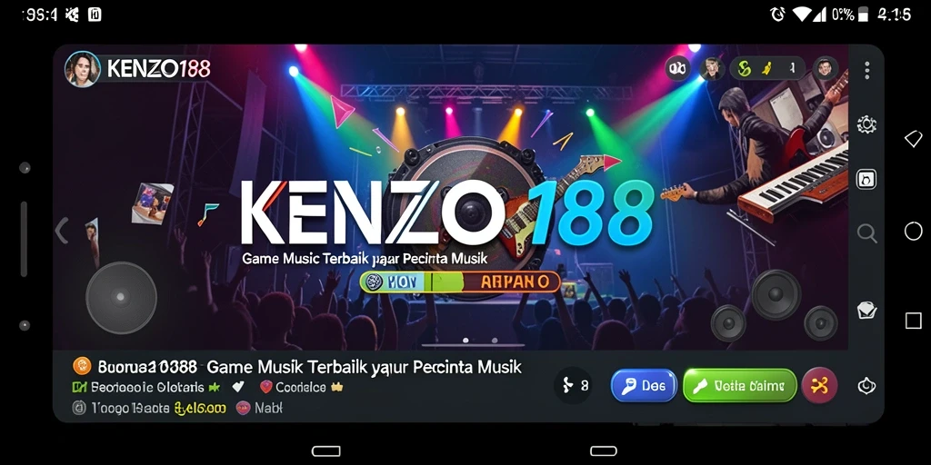 Tampilan gameplay KENZO188 yang menarik dengan musik berkualitas.