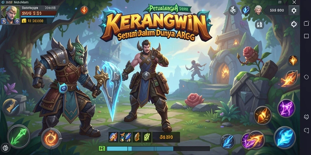 Tampilan gameplay KERANGWIN yang menakjubkan dalam dunia ARPG.
