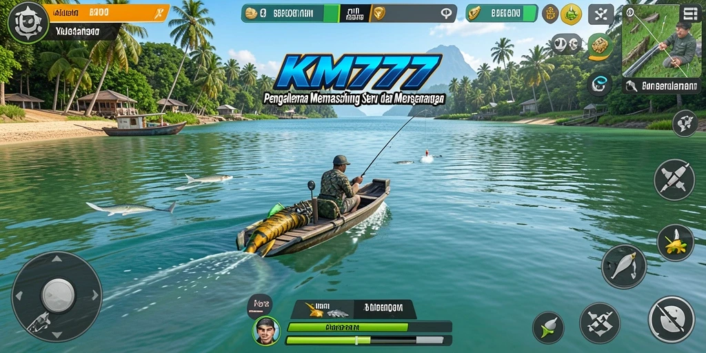 Tangkapan ikan yang spektakuler dalam gameplay KM777.