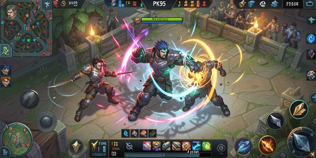 Gameplay seru dan grafis memukau dalam PK95 MOBA.