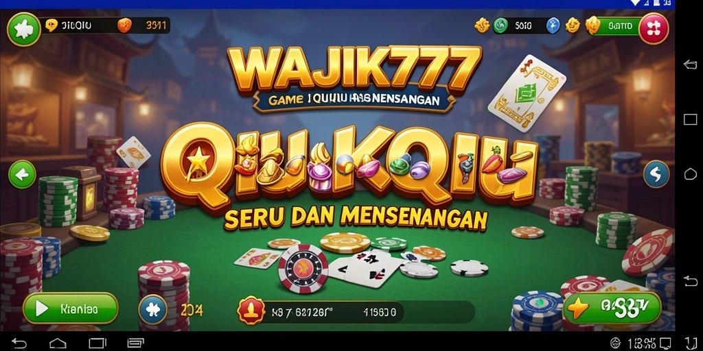 Tampilan gameplay menarik dari permainan QiuQiu WAJIK777.