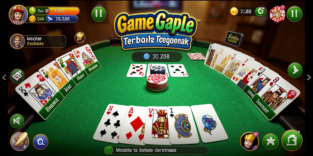 Tampilan gameplay seru dan interaktif dari game Gaple X88.
