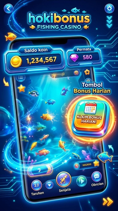 Tampilan utama aplikasi hokibonus dengan desain intuitif.